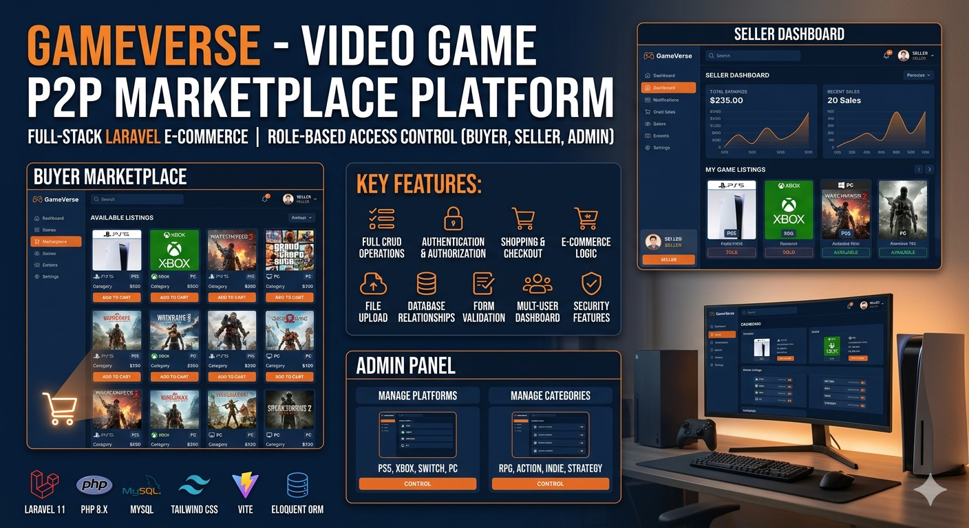 GameVerse marketplace platform